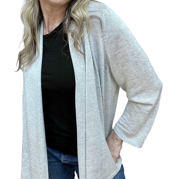 NWT! Cyrus Open Cardigan Sweater Gray Size L - Picture 1 of 8